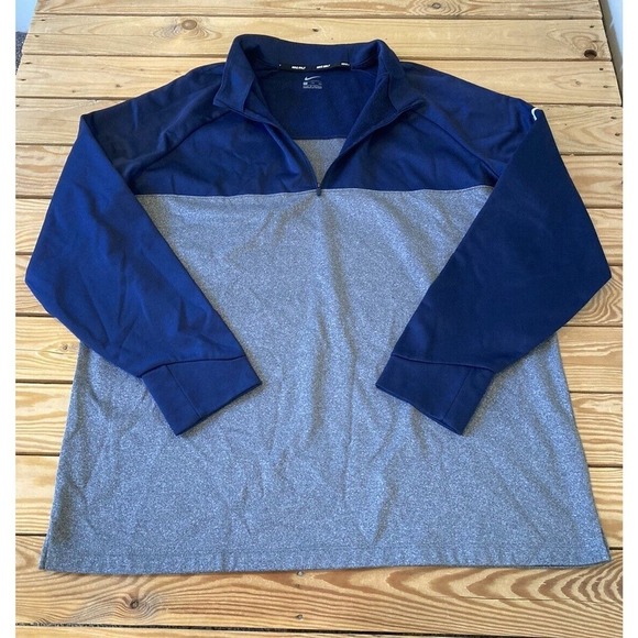 Nike Golf 1/4 Zip Jacket Size 2XL Men’s Blue Gray Pullover - Picture 1 of 8